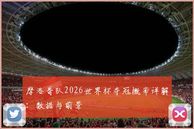 摩洛哥队2026世界杯夺冠概率详解：数据与前景